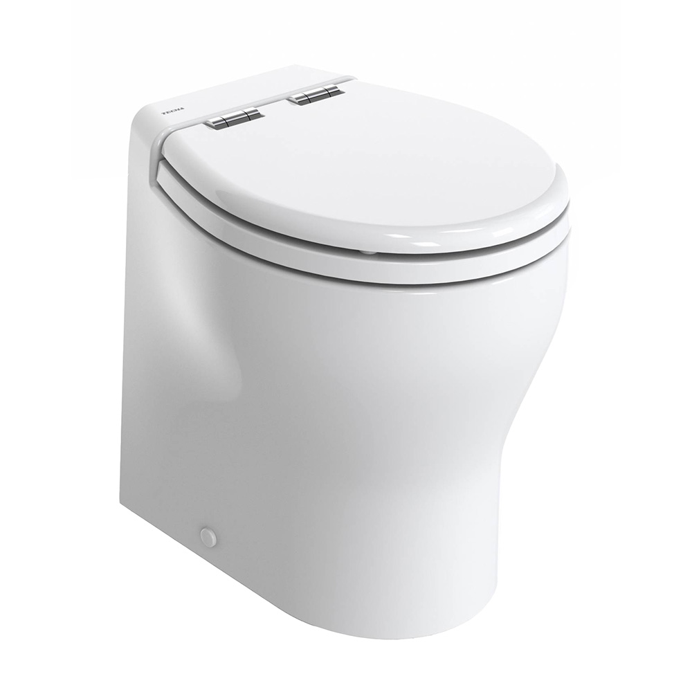 Thetford Silence 2G w/Wood Polyester Soft Close Seat &amp; Standard Solenoid - High, White, 24V