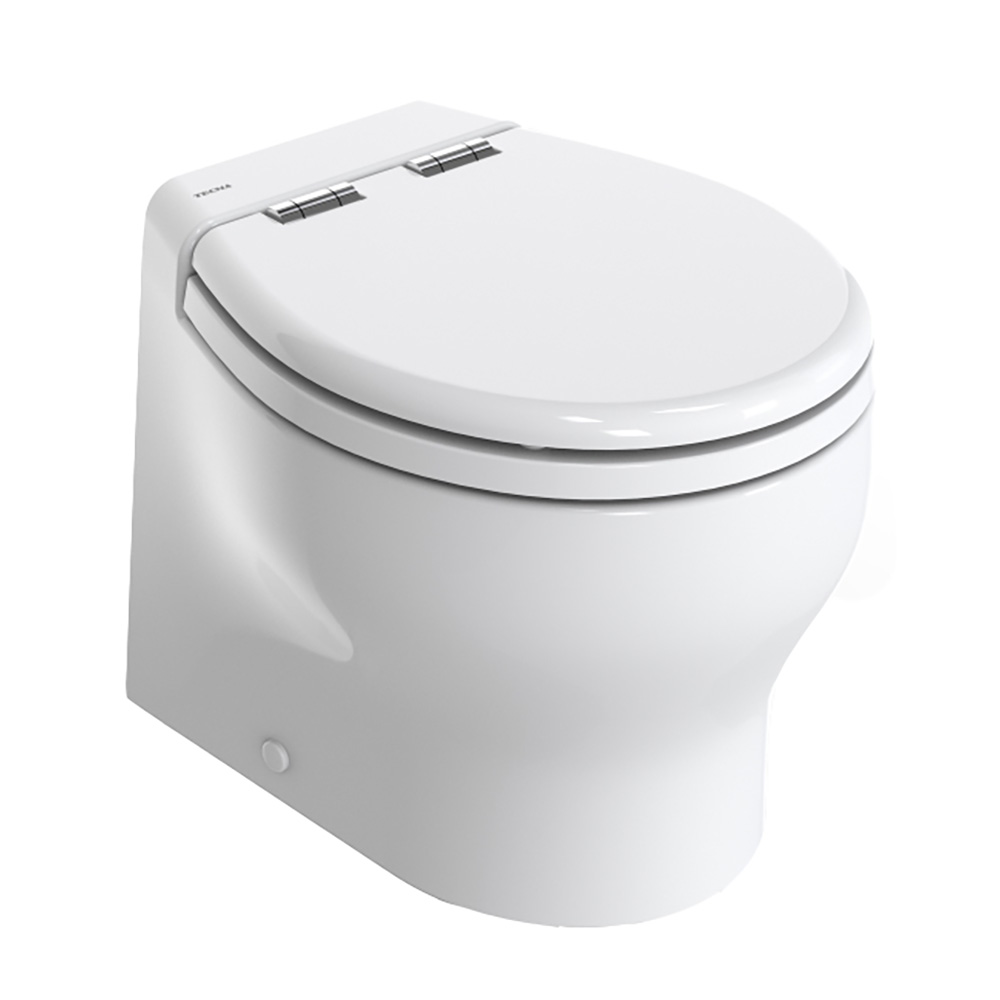 Thetford Silence 2G w/Wood Polyester Soft Close Seat &amp; Standard Solenoid - Short, White, 24V