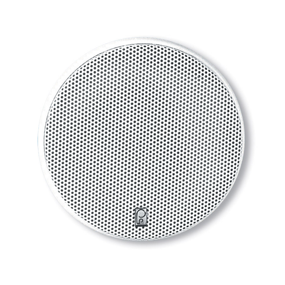 Poly-Planar 5.25&quot; Platinum Round Marine Speaker - (Pair) White CD-11228