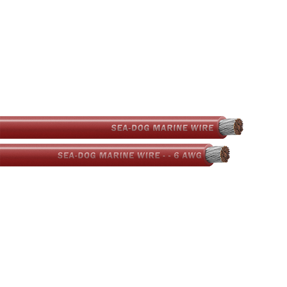 Sea-Dog 6 AWG Red Battery Cable - 100'