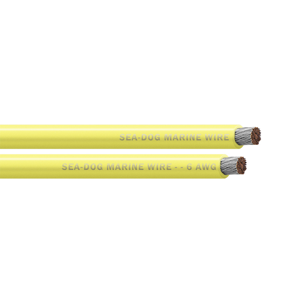 Sea-Dog 6 AWG Yellow Battery Cable - 500'