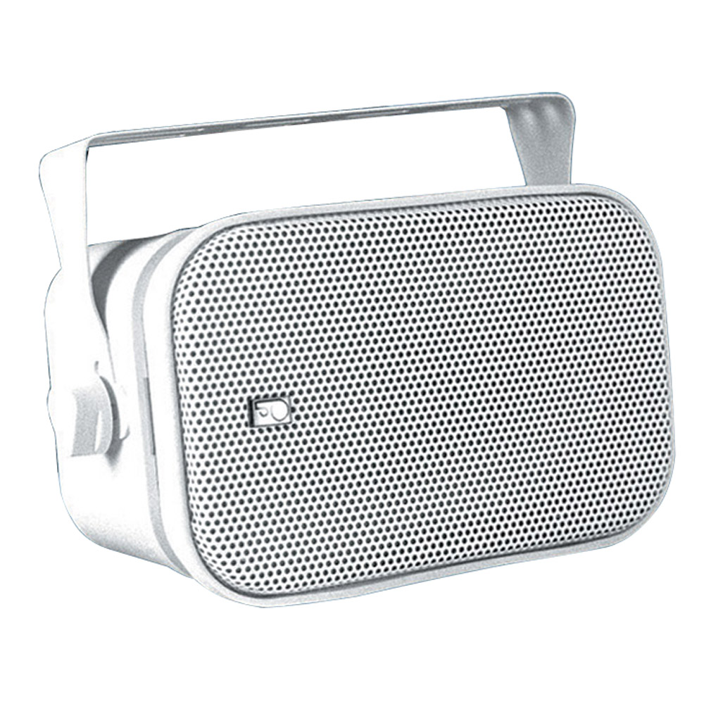 Poly-Planar MA800W Compact Box Speaker - (Pair) White CD-11231