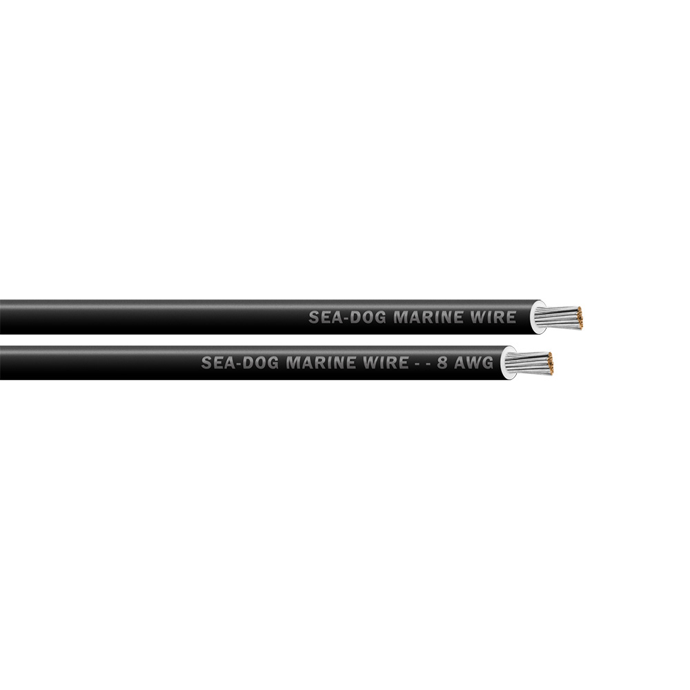 Sea-Dog 8 AWG Black Primary Wire - 100'