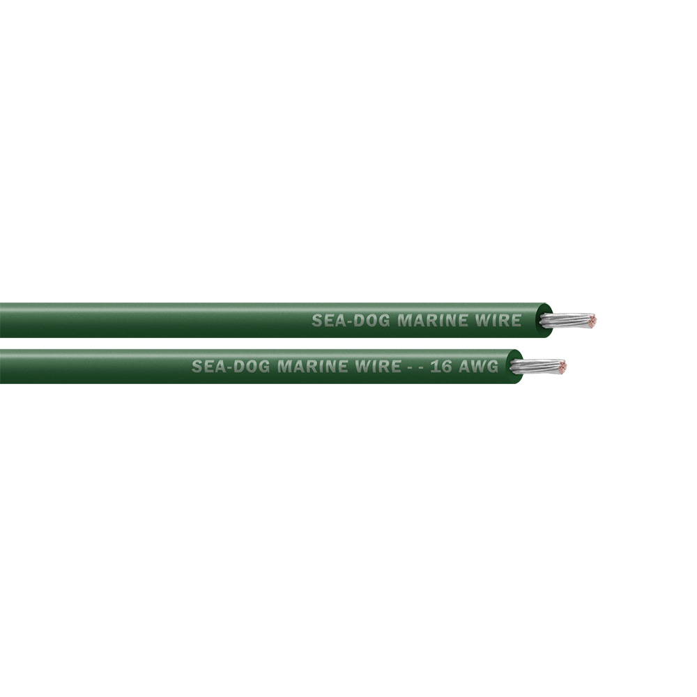 Sea-Dog 16 AWG Green Primary Wire - 250'