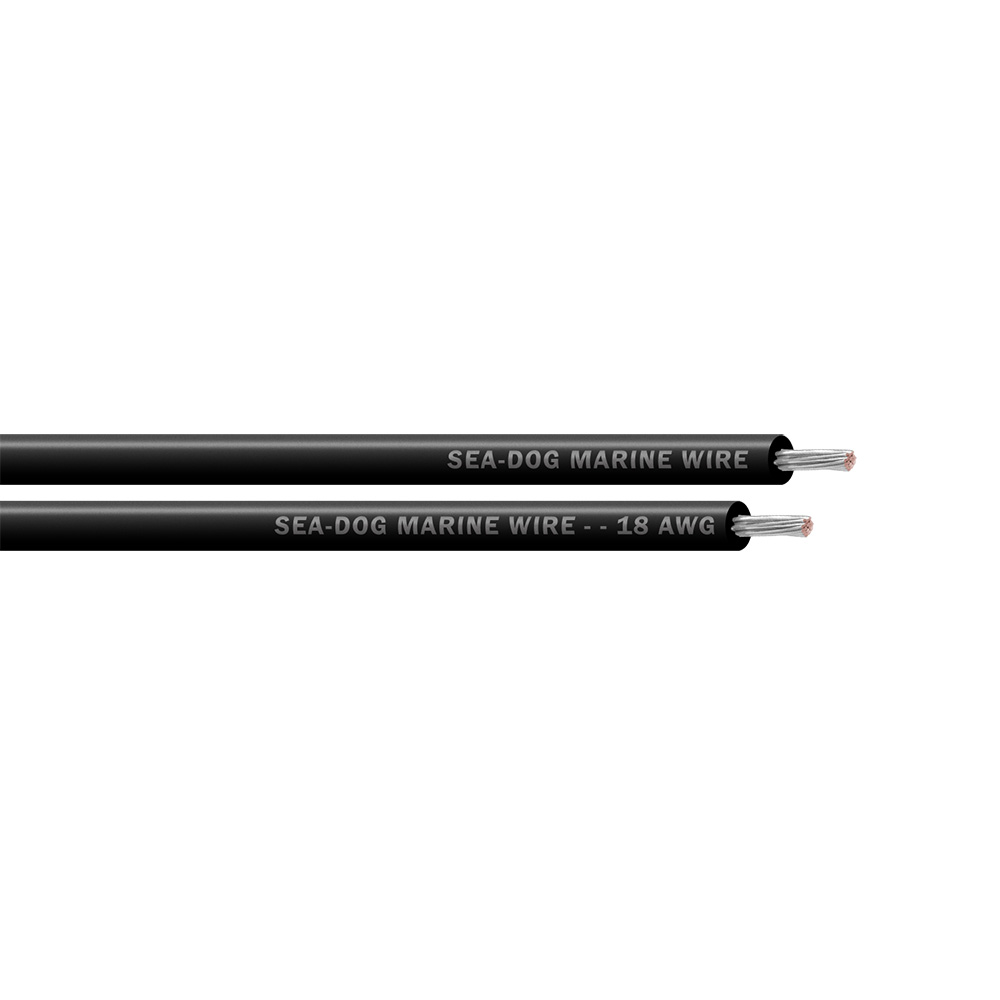 Sea-Dog 18 AWG Black Primary Wire - 1000'