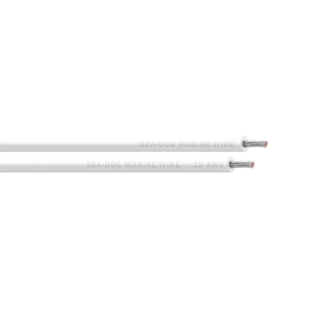 Sea-Dog 18 AWG White Primary Wire - 500'