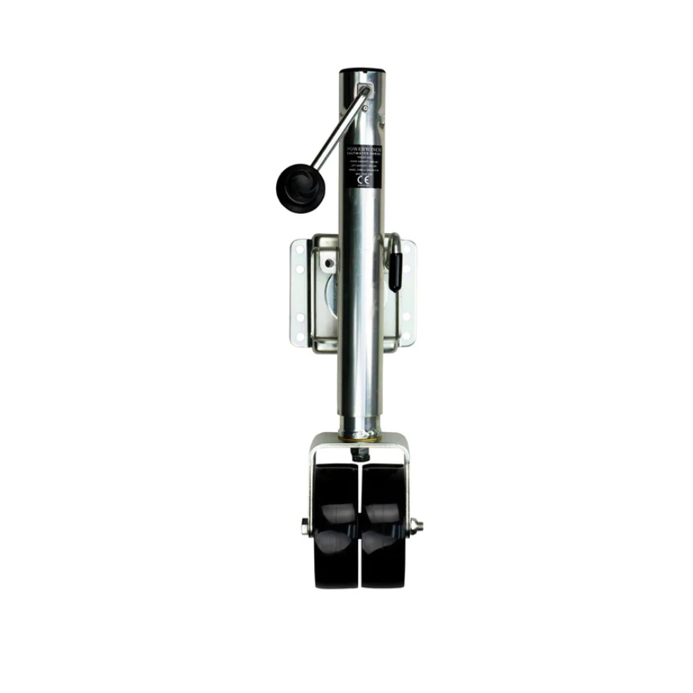 Powerwinch Saltwater Series Jack - 1500lb, Bolt-On, Double Wheel, Zinc 500+ HR Salt Spray