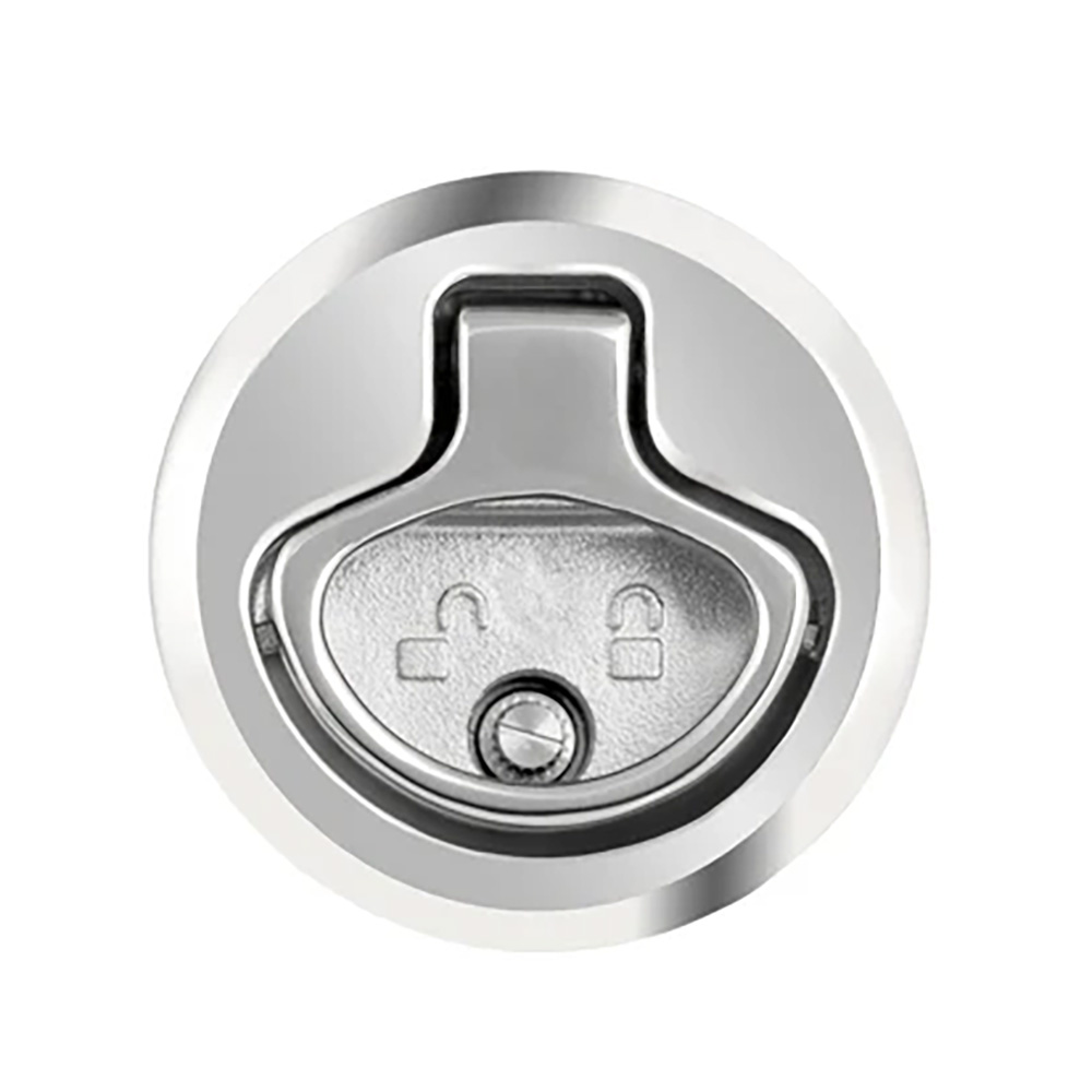 Whitecap 2" Beveled Locking Slam Latch w/Backing Plate
