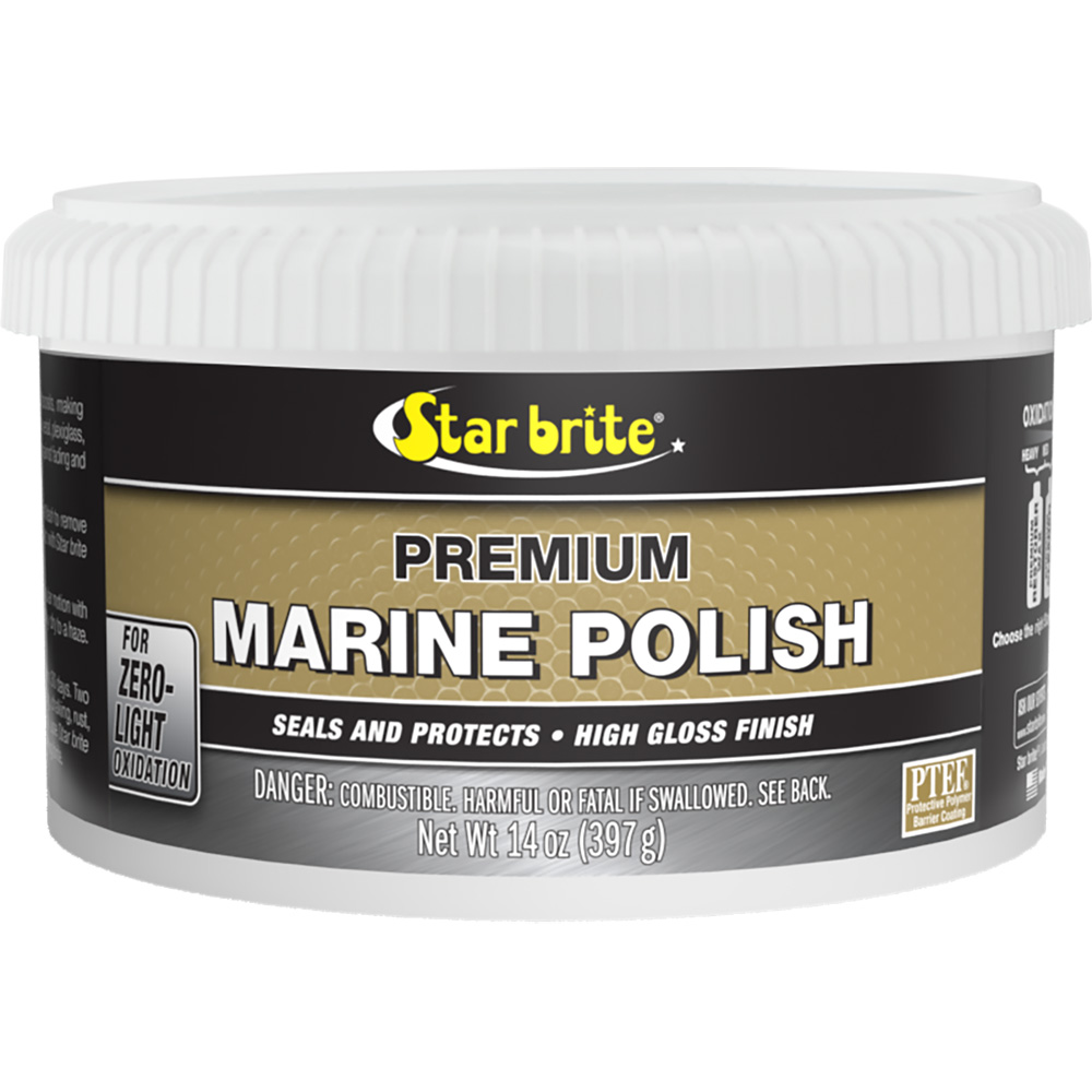 Star brite Premium Marine Polish - UV Protection &amp; High Gloss Finish - 14 oz