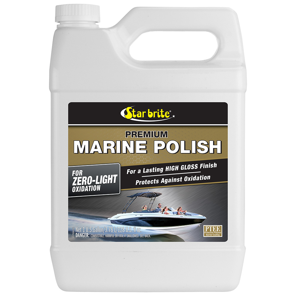 Star brite Premium Marine Polish - UV Protection &amp; High Gloss Finish - 1 Gallon