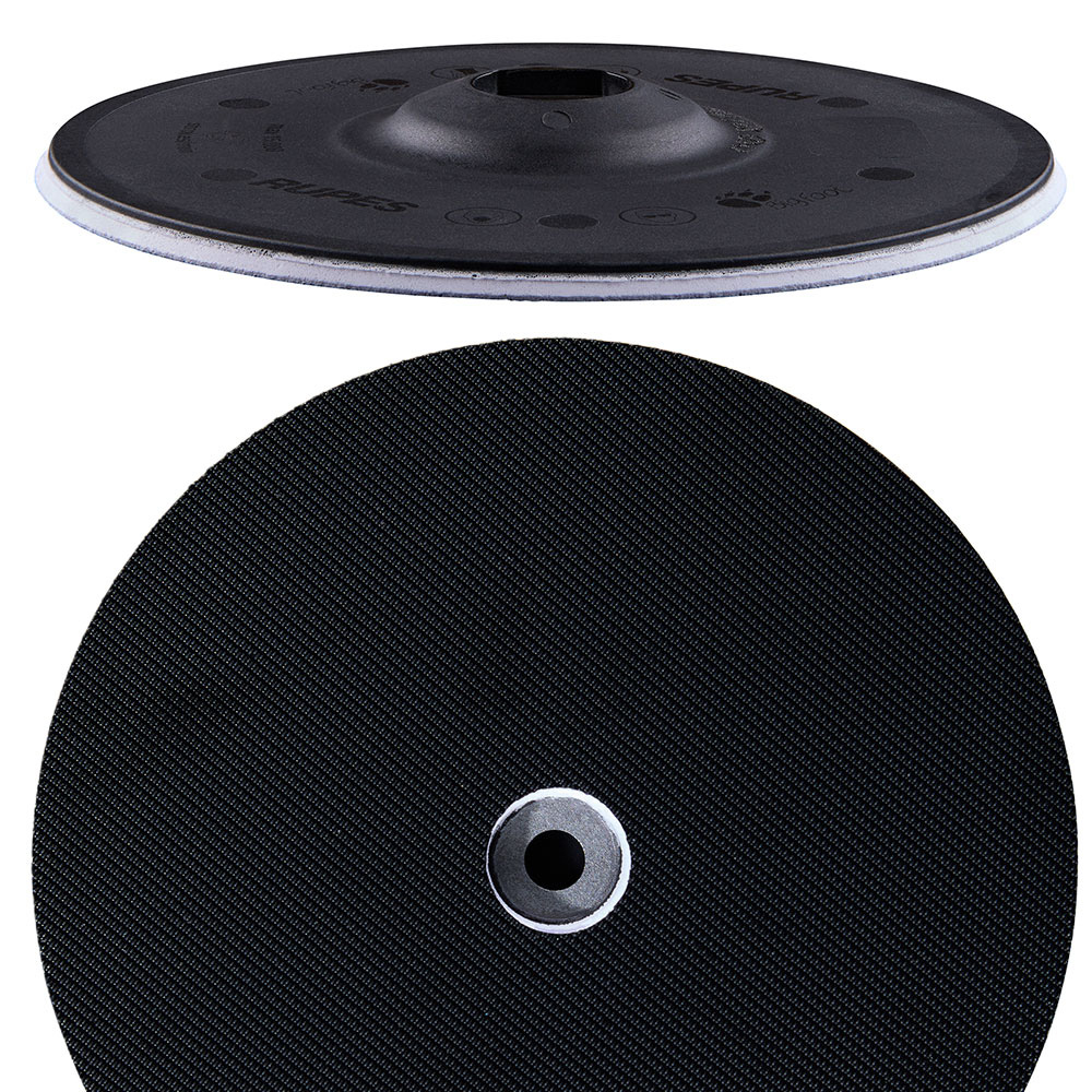 RUPES PrecisionPro Backing Plate - 125mm/5" - Velcro M8 Bolt &amp; Shroud Lubricant