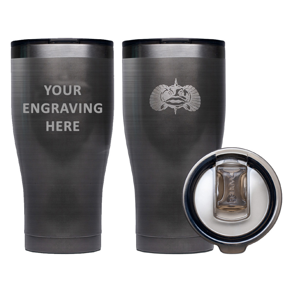 Toadfish Custom Engraved Non-Tipping 20oz Tumbler - Graphite *Minimum Order Quantity of 25