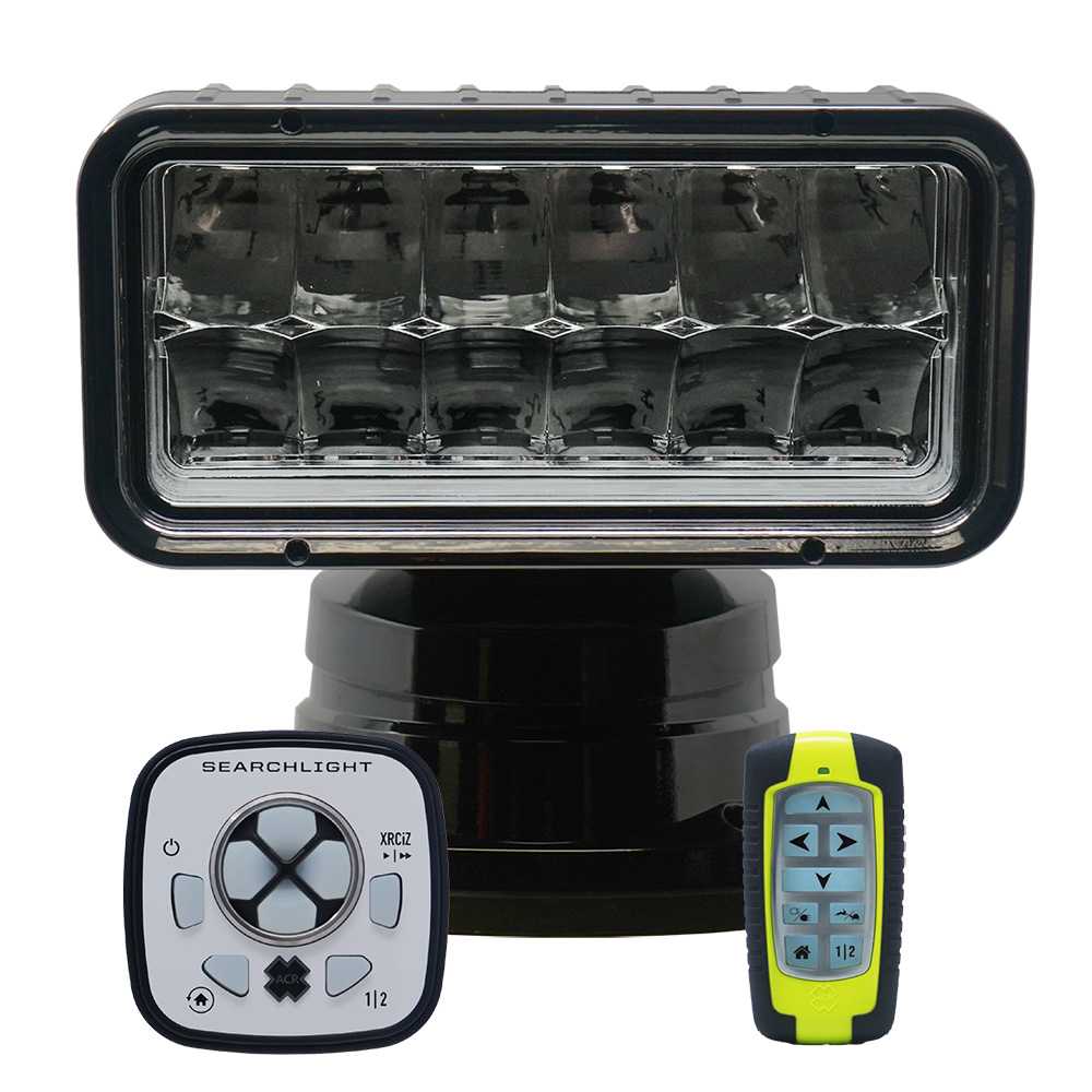 ACR RCL-200 Black Wireless LED Searchlight w/URP-103 Wired Point Pad &amp; URH-103 Wireless Handheld Remote