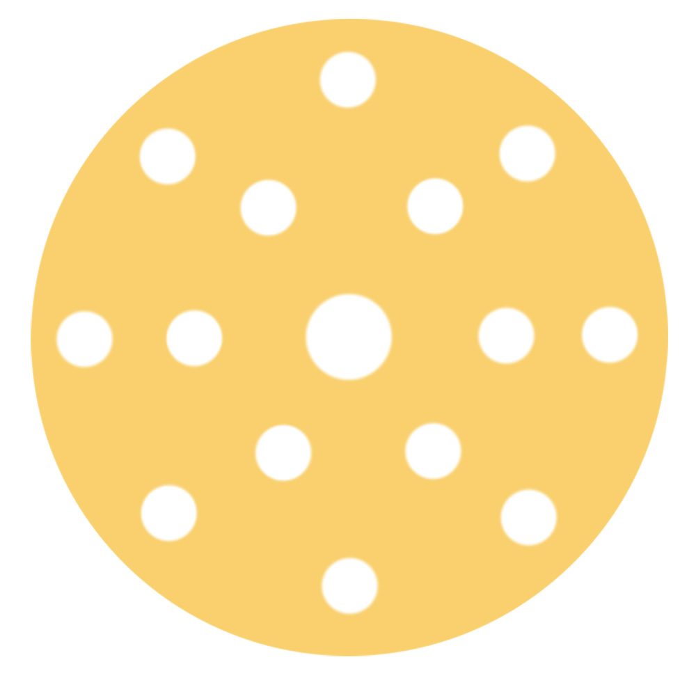 RUPES MULTIPURPOSE Paper Abrasive Discs 150mm (6″) – 15 Holes – P120 Grit *Box of 100pcs