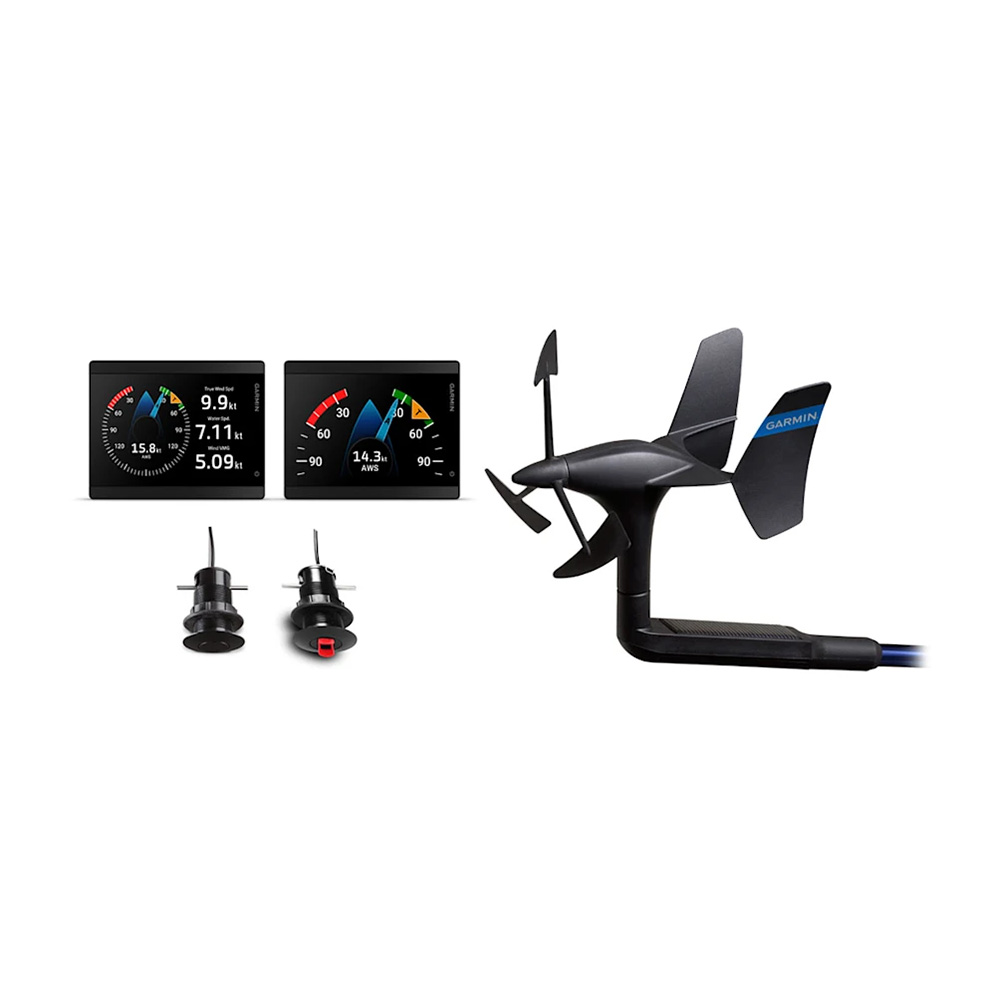 Garmin GMI&trade; 40 Wired Sail Pack &ndash; 43mm - 2 GMI 40 Marine Instruments, gWind&trade; Wireless 2 &amp; GDT&trade; 43/GST&trade; 43