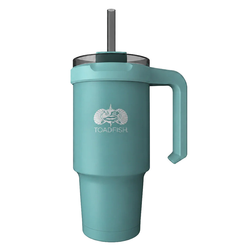 Toadfish 24oz Teal Non Tip Tumbler Smartgrip Flask Lid