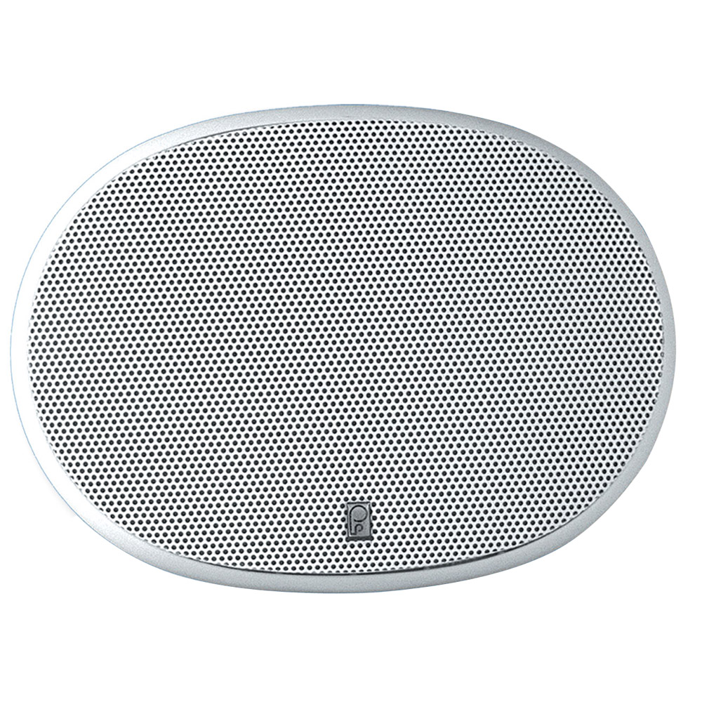 Poly-Planar 6&quot; x 9&quot; 3-Way Platinum Oval Marine Speaker - (Pair) White CD-13240