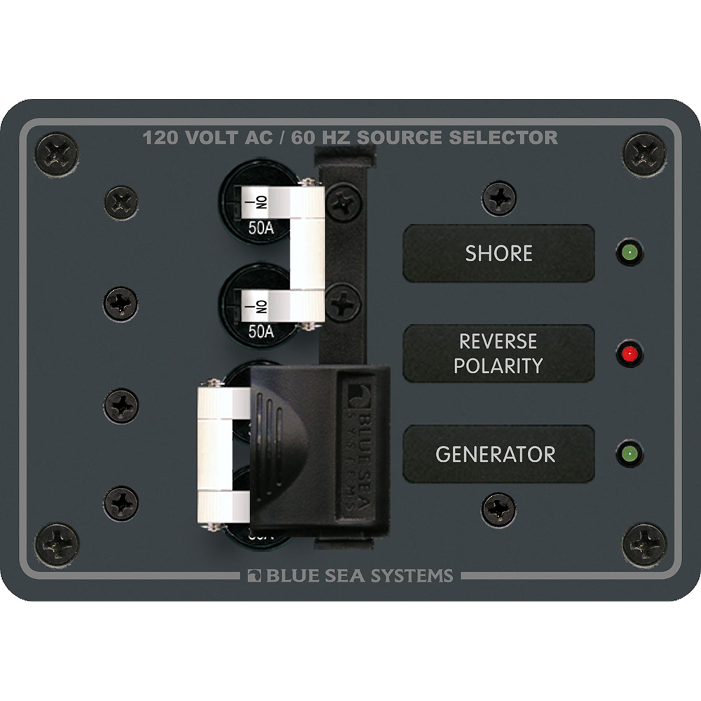 Blue Sea 8061 AC Toggle Source Selector 120V AC - 50AMP CD-13979