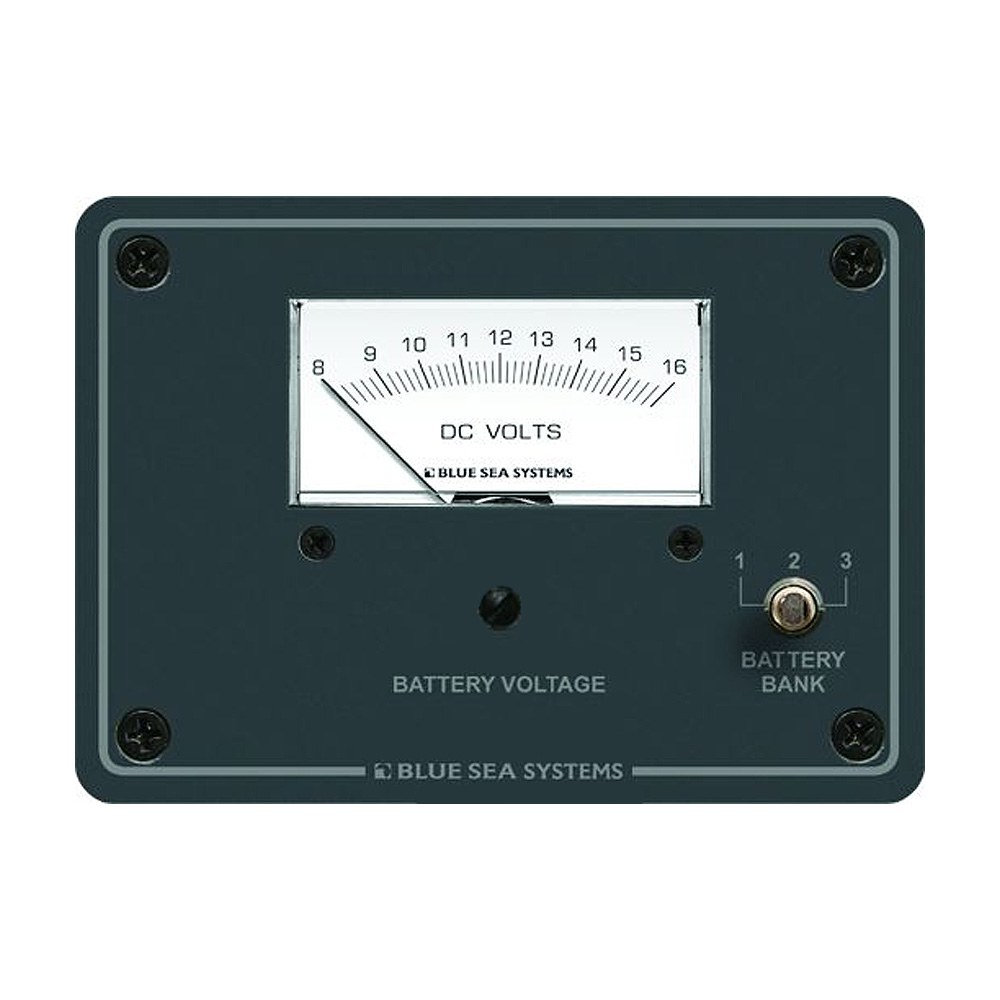 image for Blue Sea 8015 DC Analog Voltmeter w/Panel