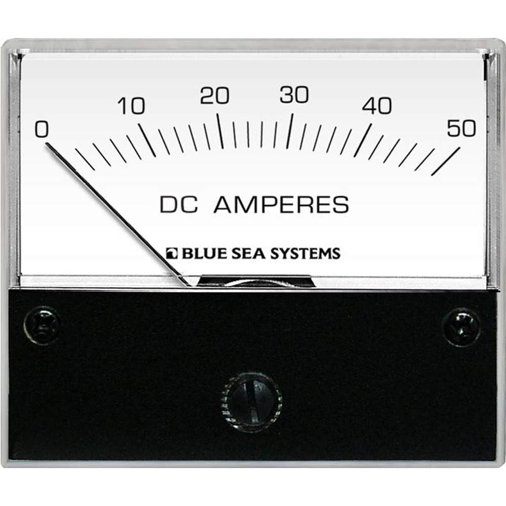 image for Blue Sea 8022 DC Analog Ammeter – 2-3/4 Face, 0-50 AMP DC