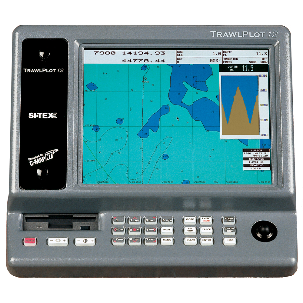 image for SI-TEX TRAWLPLOT 12 SD Color Chartplotter w/WAAS Receiver