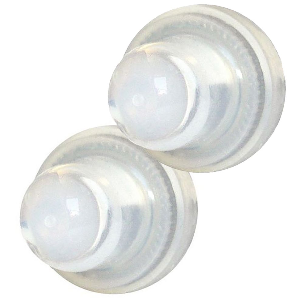 Blue Sea 4135 Push Button Reset Only Circuit Breaker Boot - Clear- 2-Pack CD-20399