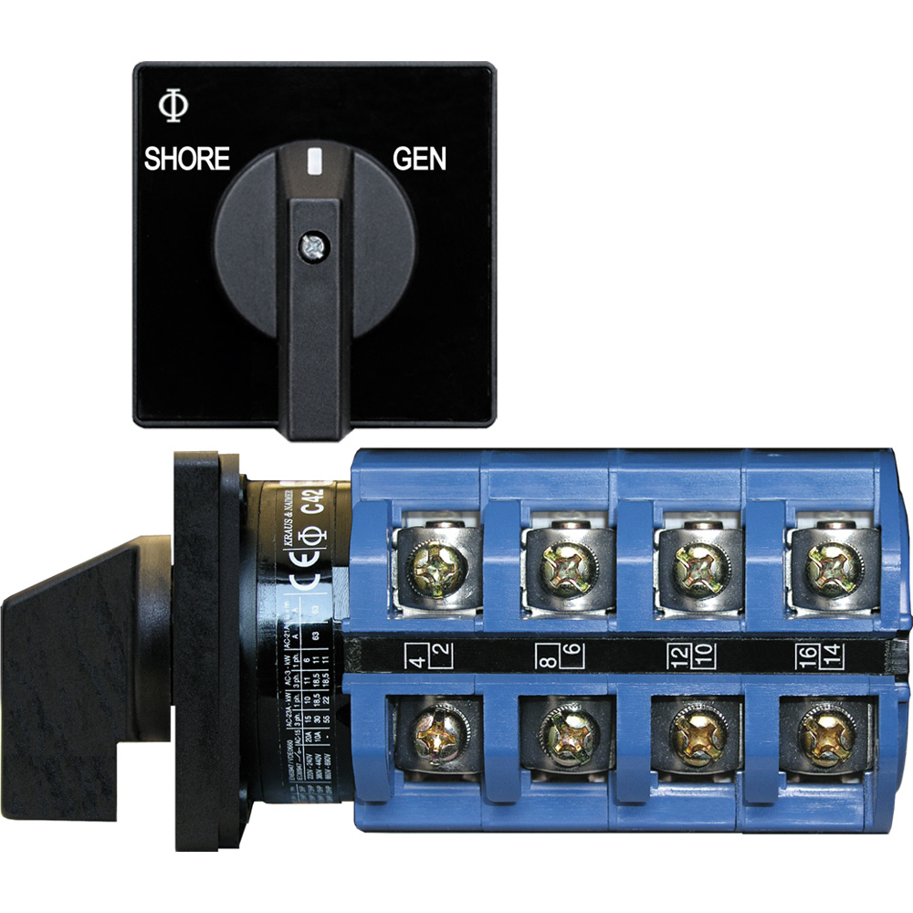 image for Blue Sea 6337 Switch, AC 120V AC 30A OFF+2 Position