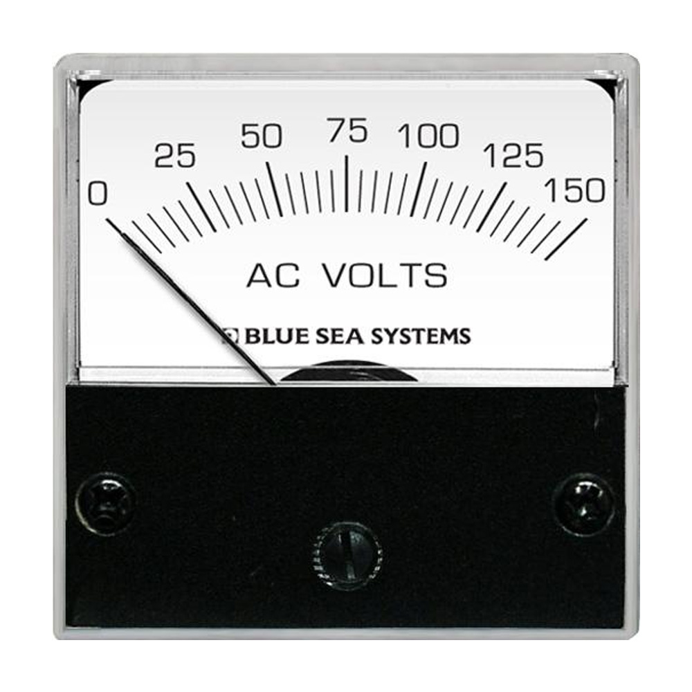 image for Blue Sea 8244 AC Analog Micro Voltmeter – 2″ Face, 0-150 Volts AC