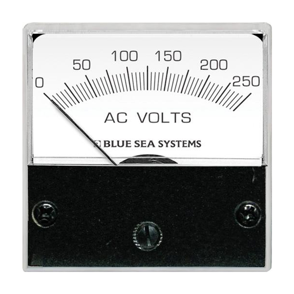 image for Blue Sea 8245 AC Analog Micro Voltmeter – 2″ Face, 0-250 Volts AC