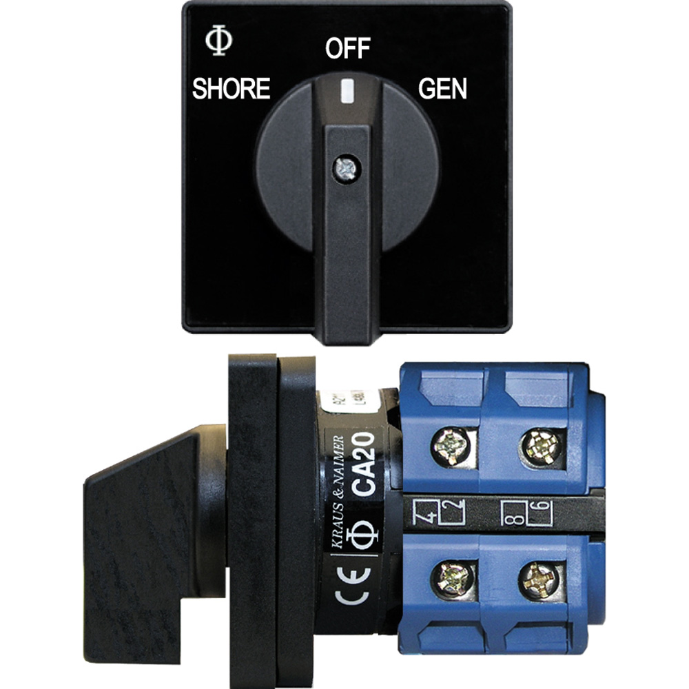 image for Blue Sea 9009 Switch, AC 120VAC 32A OFF +2 Position