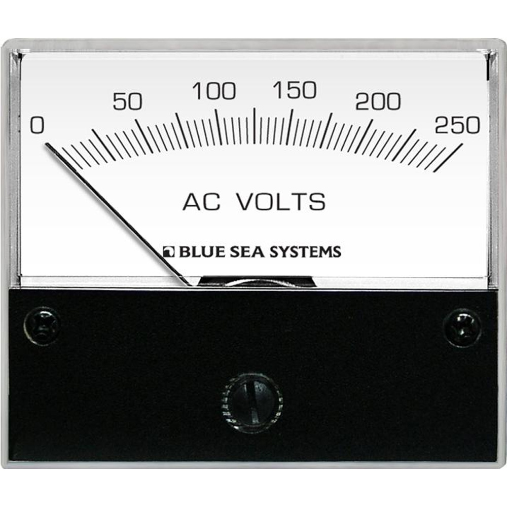image for Blue Sea 9354 AC Analog Voltmeter 0-250 Volts AC