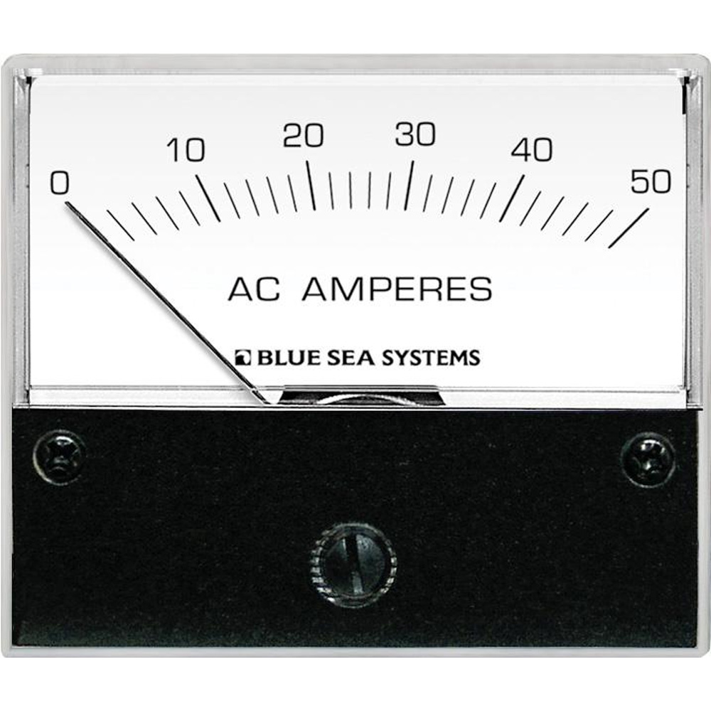 image for Blue Sea 9630 AC Analog Ammeter 0-50 Amperes AC