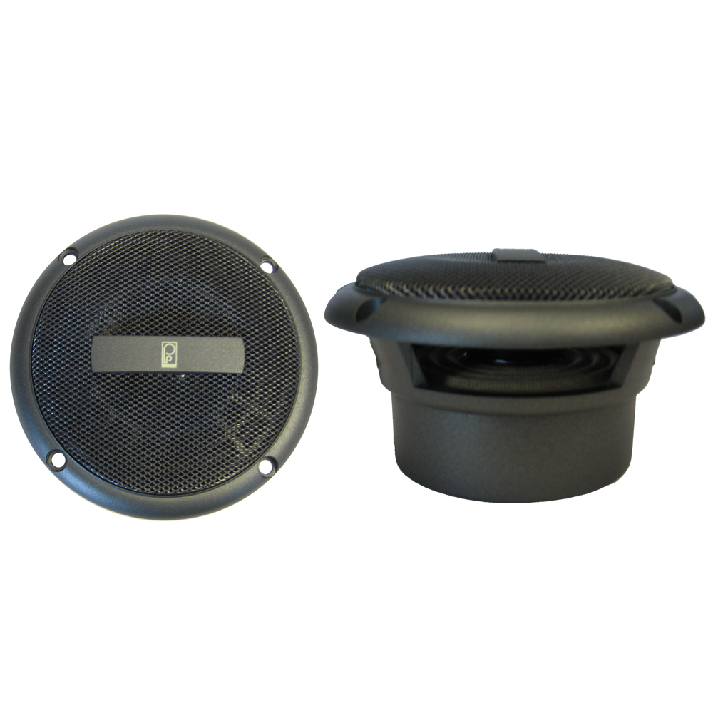 image for Poly-Planar MA-3013 3″ 60 Watt Round Component Speakers – Gray