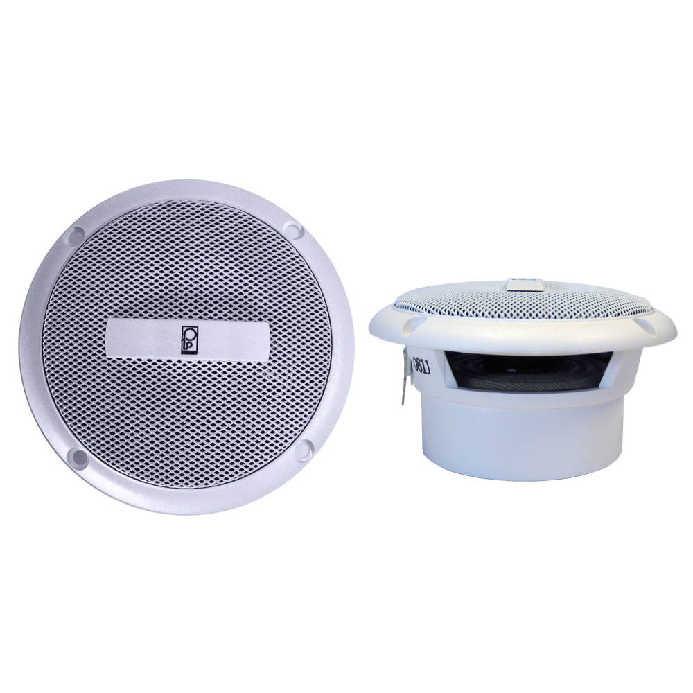 image for Poly-Planar MA-3013 3″ 60 Watt Round Component Speakers – White