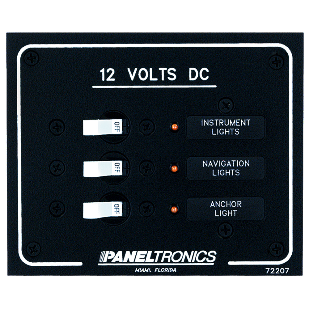 image for Paneltronics Standard DC 3 Position Breaker Panel w/LEDs