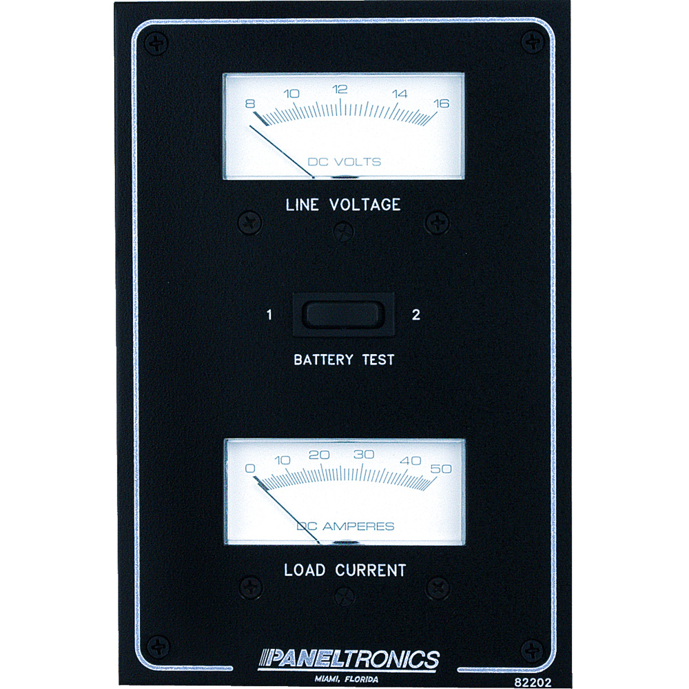 image for Paneltronics Standard DC Meter Panel w/Voltmeter & Ammeter