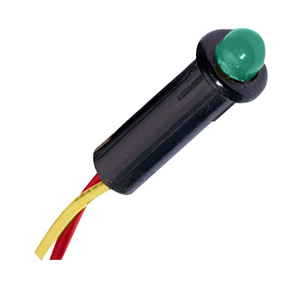 image for Paneltronics LED Indicator Light – Green – 12-14 VDC – 1/4″