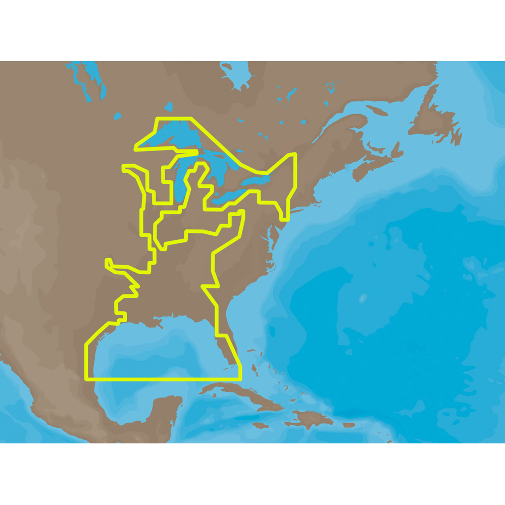 image for C-MAP MAX NA-M023 – U.S. Gulf Coast & Inland Rivers – C-Card