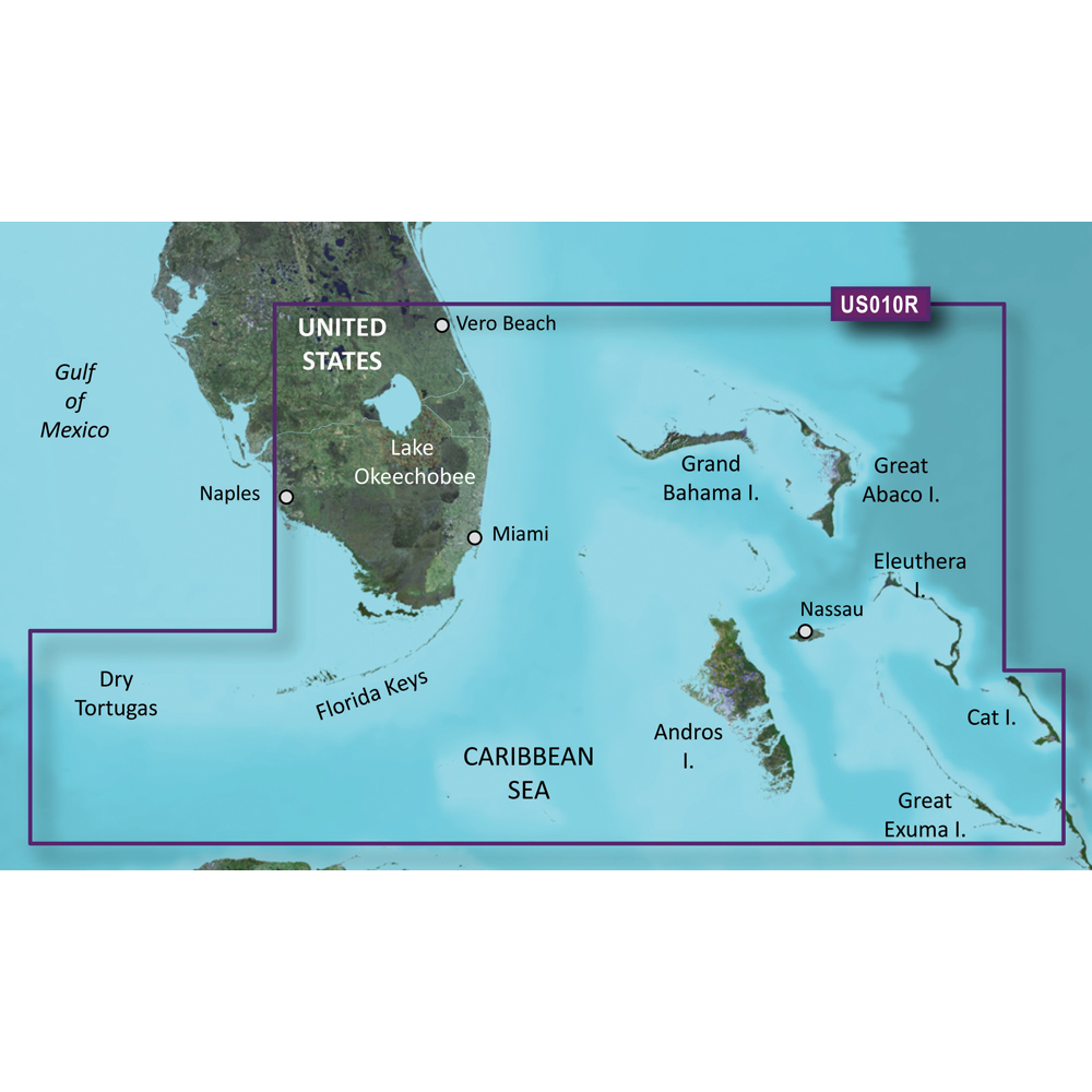 image for Garmin BlueChart® g3 Vision® HD – VUS010R – Southeast Florida – microSD™/SD™