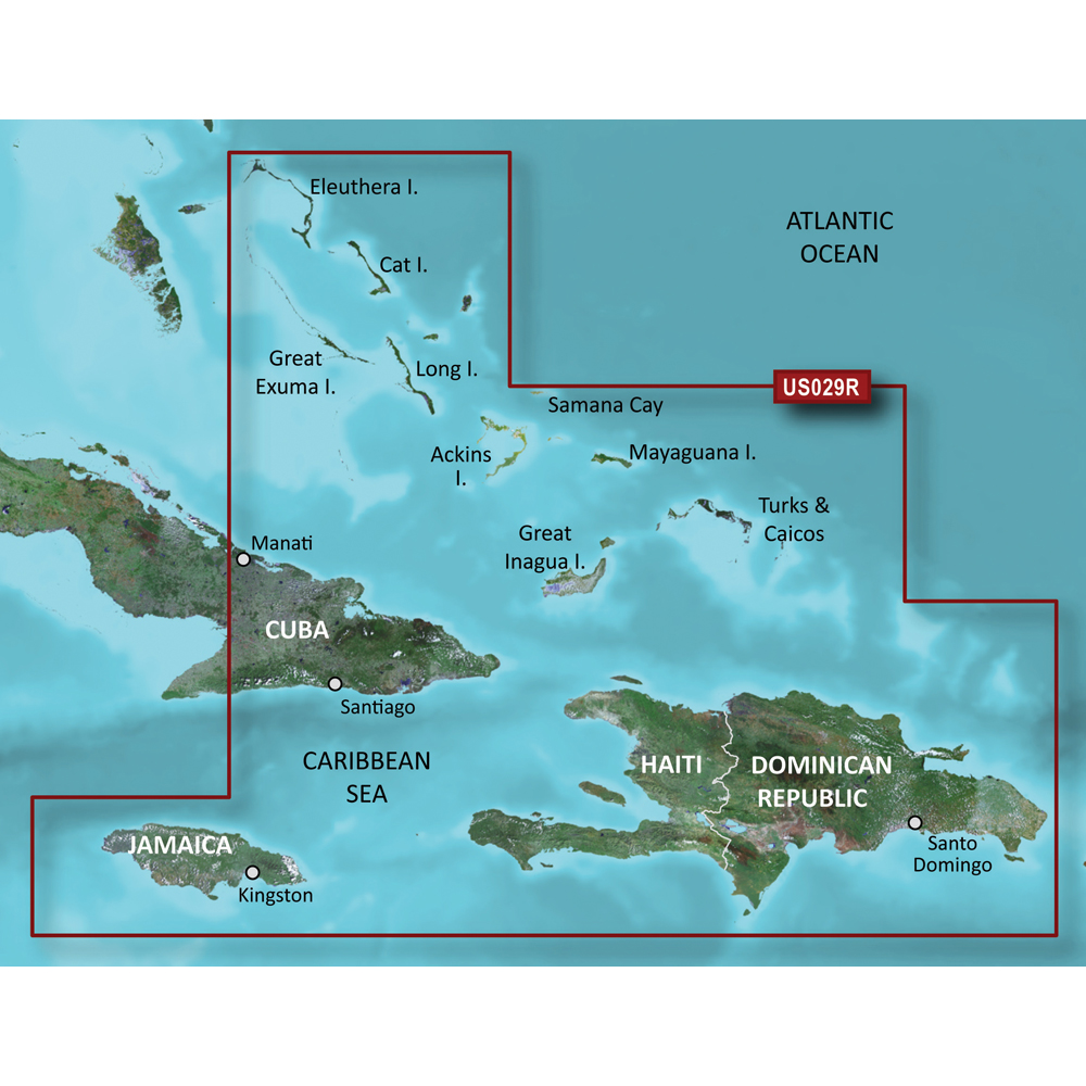 image for Garmin BlueChart® g3 Vision® HD – VUS029R – Southern Bahamas – microSD™/SD™