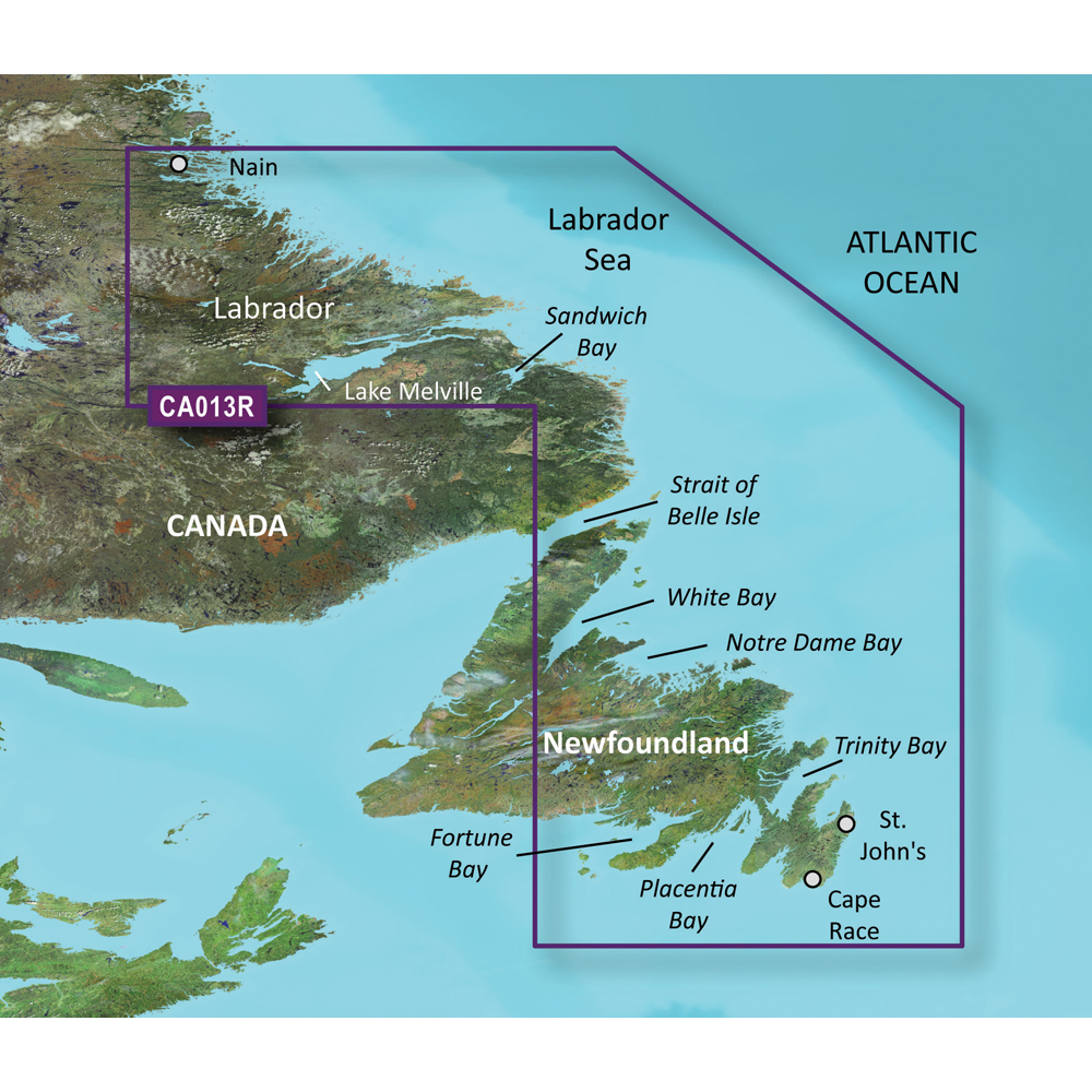 image for Garmin BlueChart® g3 Vision® HD – VCA013R – Labrador Coast – microSD™/SD™