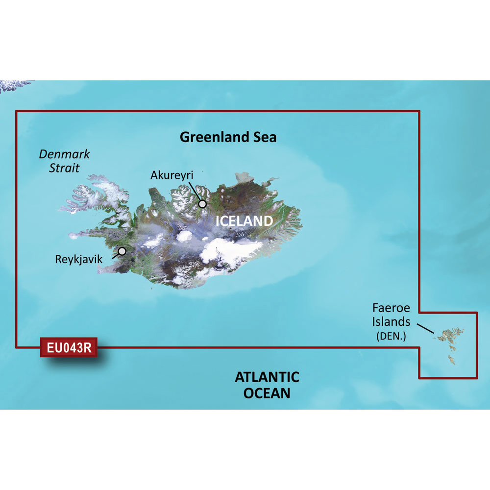 image for Garmin BlueChart® g3 Vision® HD – VEU043R – Iceland & Faeroe Islands – microSD™/SD™