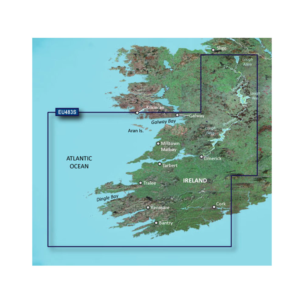 image for Garmin BlueChart® g3 Vision® HD – VEU483S – Galway Bay to Cork – microSD™/SD™