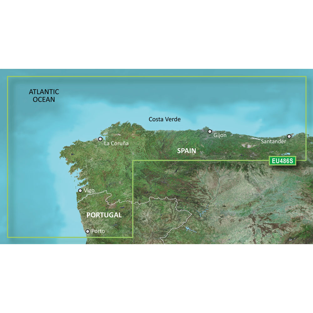 image for Garmin BlueChart® g3 Vision® HD – VEU486S – Galicia & Asturias – microSD™/SD™