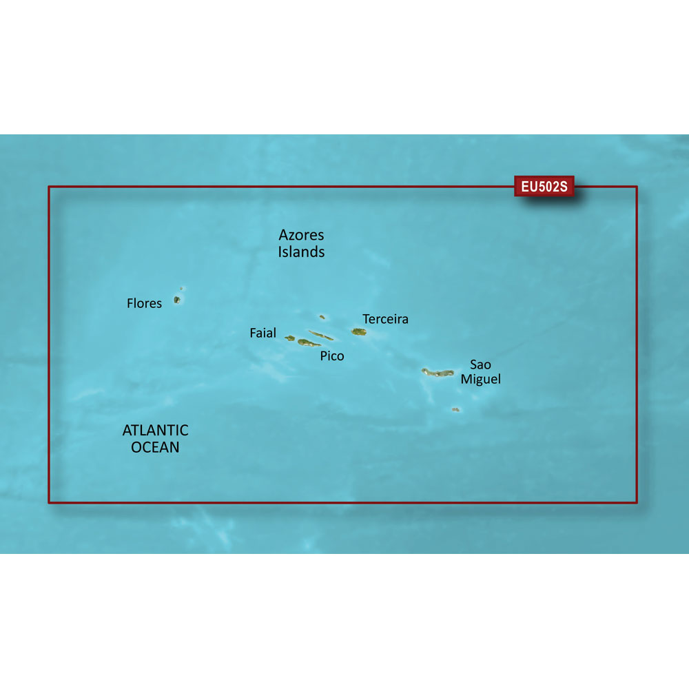 image for Garmin BlueChart® g3 Vision® HD – VEU502S – Azores Islands – microSD™/SD™