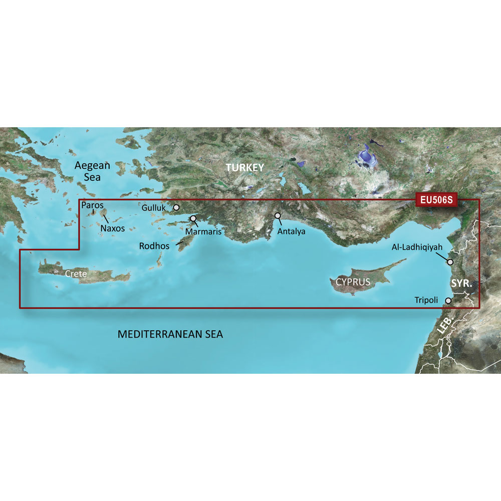 image for Garmin BlueChart® g3 Vision® HD – VEU506S – Crete To Cyprus – microSD™/SD™