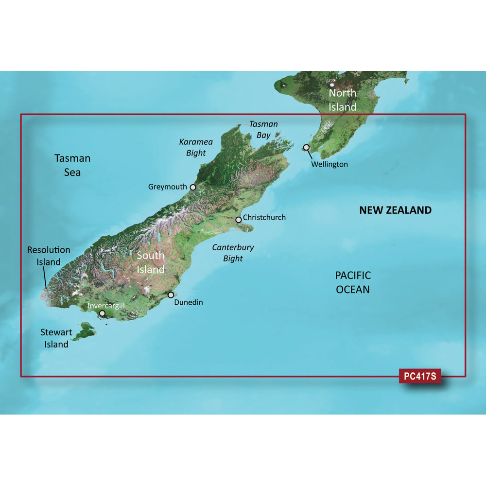 image for Garmin BlueChart® g3 Vision® HD – VPC417S – New Zealand South – microSD™/SD™