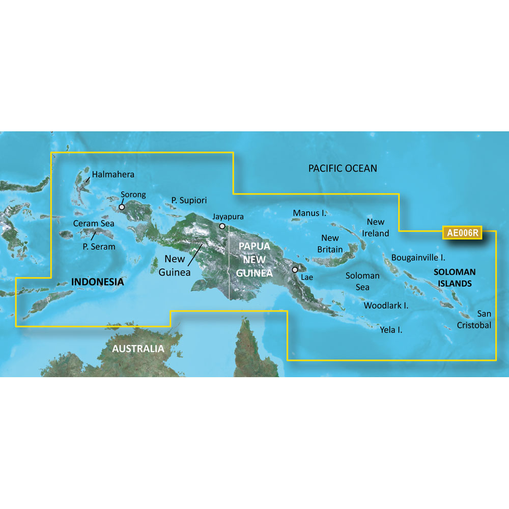 image for Garmin BlueChart® g3 Vision® HD – VAE006R – Timor Leste/New Guinea – microSD™/SD™