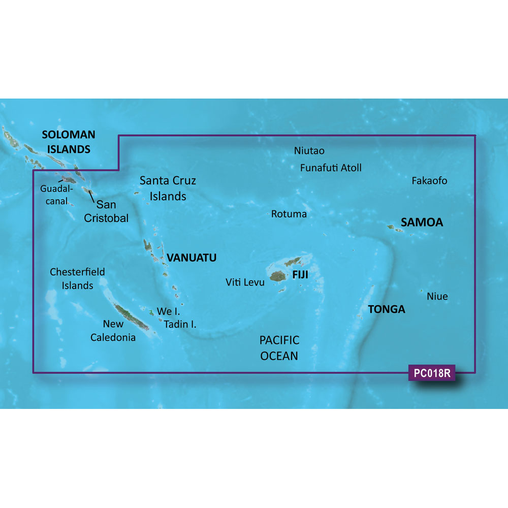 image for Garmin BlueChart® g3 Vision® HD – VPC018R – New Caledonia – Fiji – microSD™/SD™