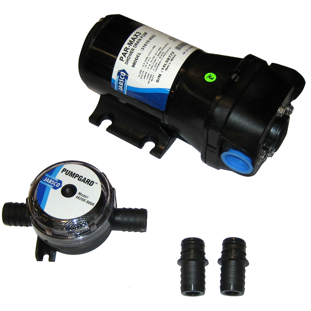 Jabsco PAR-Max 3 Shower Drain Pump 12V 3.5 GPM CD-31436